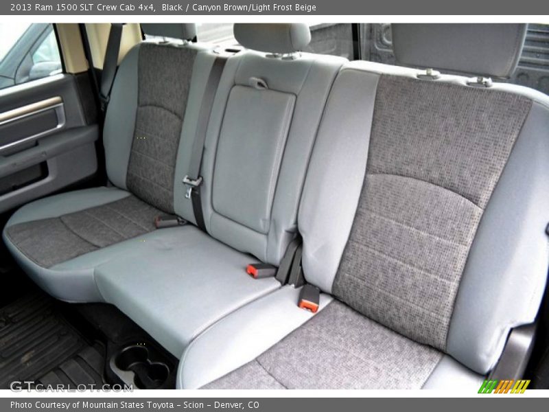 Black / Canyon Brown/Light Frost Beige 2013 Ram 1500 SLT Crew Cab 4x4