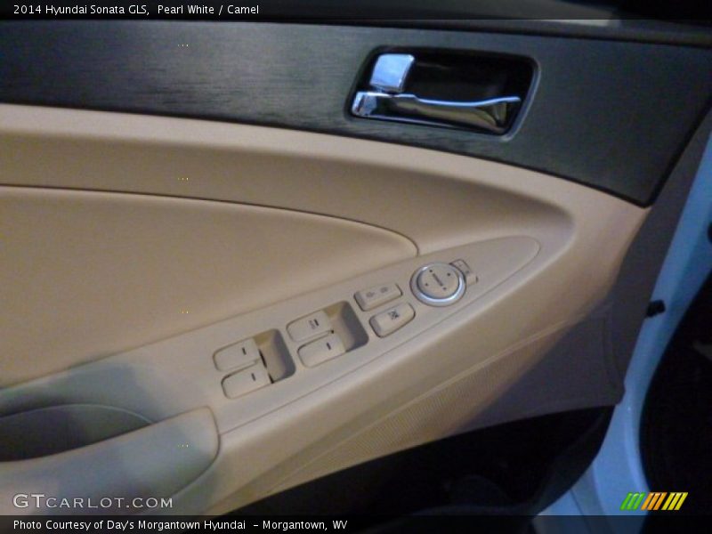 Pearl White / Camel 2014 Hyundai Sonata GLS