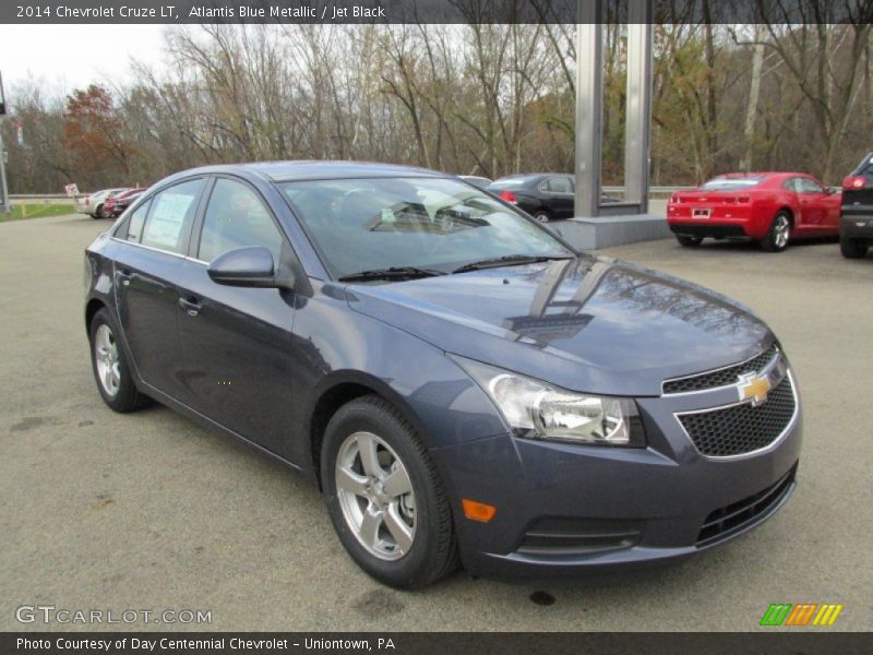 Atlantis Blue Metallic / Jet Black 2014 Chevrolet Cruze LT