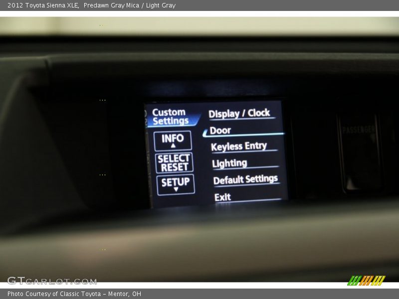 Predawn Gray Mica / Light Gray 2012 Toyota Sienna XLE