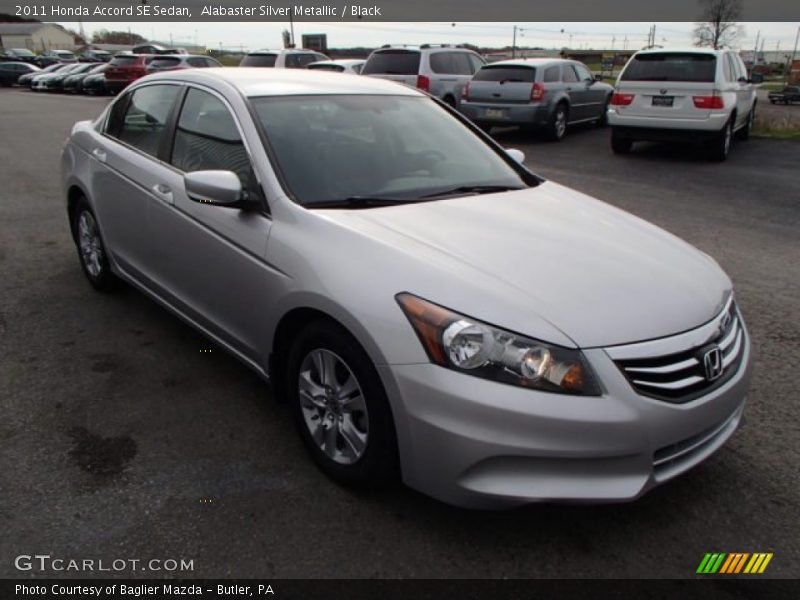 Alabaster Silver Metallic / Black 2011 Honda Accord SE Sedan