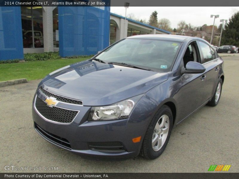 Atlantis Blue Metallic / Jet Black 2014 Chevrolet Cruze LT