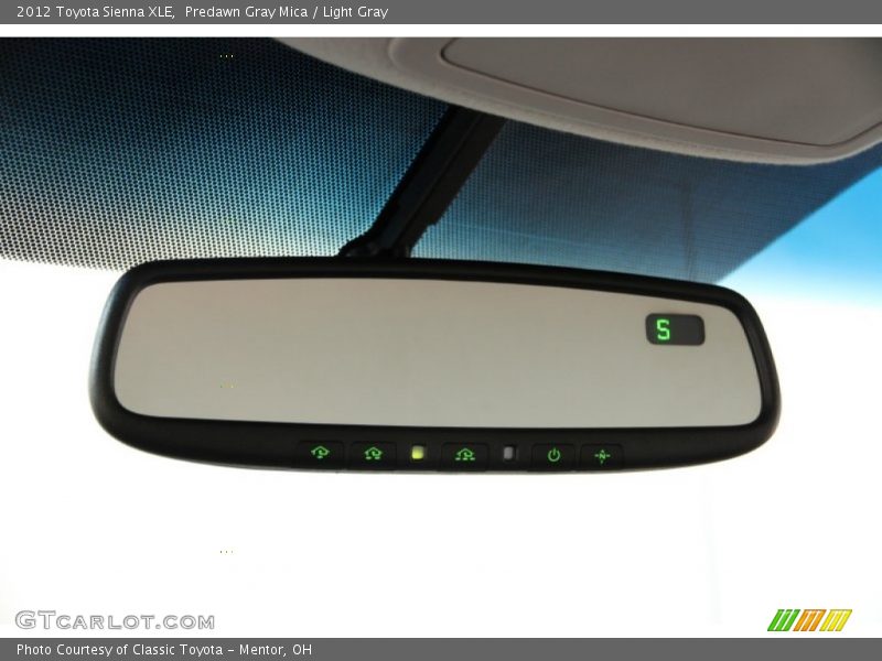 Predawn Gray Mica / Light Gray 2012 Toyota Sienna XLE