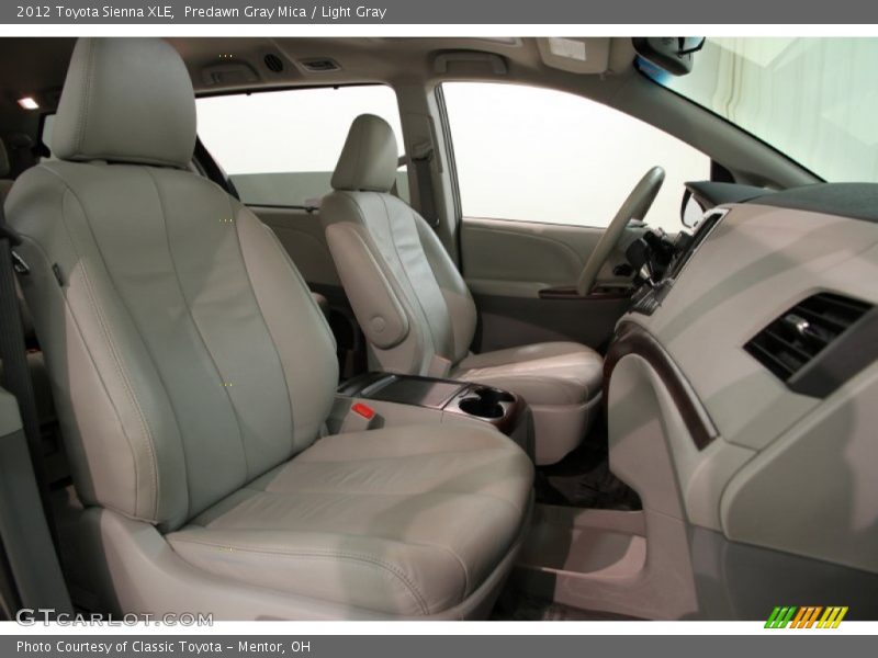 Predawn Gray Mica / Light Gray 2012 Toyota Sienna XLE