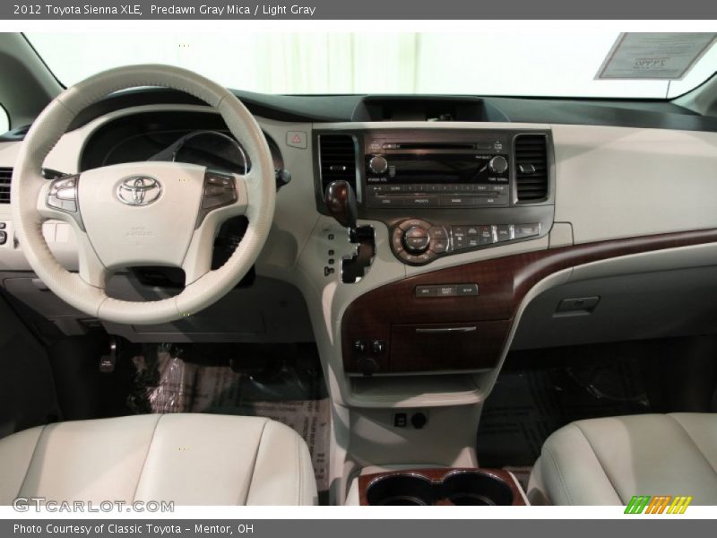 Predawn Gray Mica / Light Gray 2012 Toyota Sienna XLE
