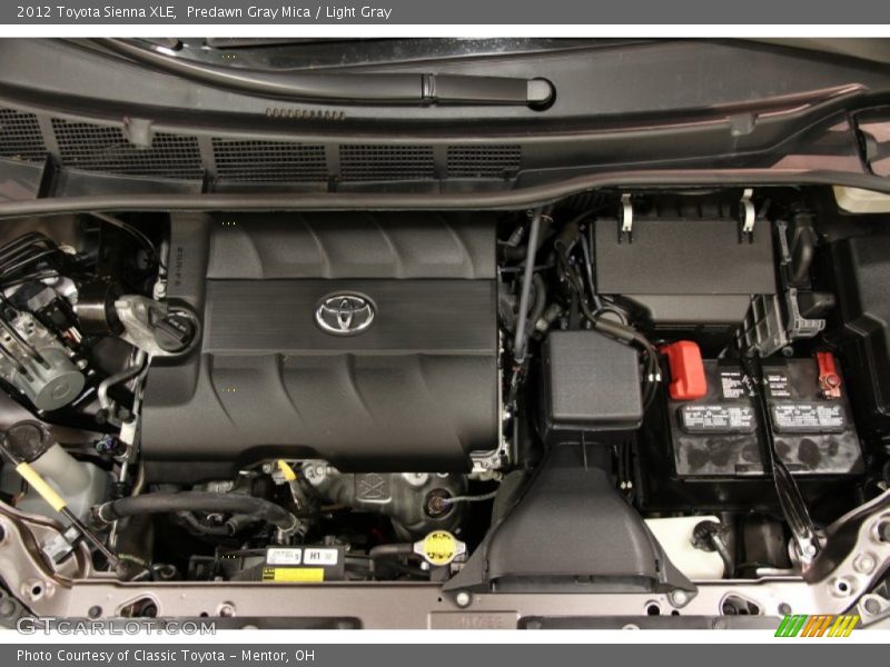 Predawn Gray Mica / Light Gray 2012 Toyota Sienna XLE