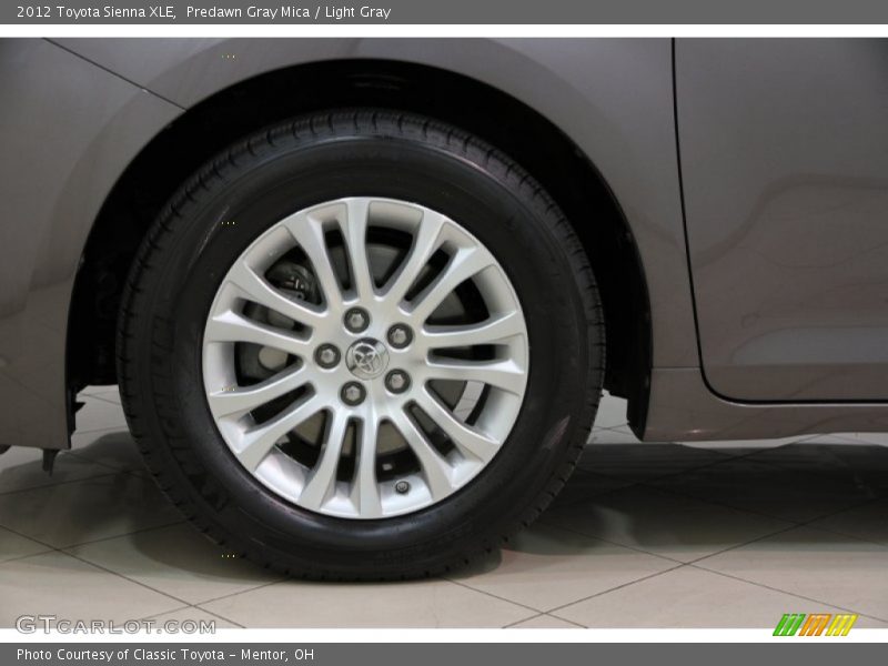 Predawn Gray Mica / Light Gray 2012 Toyota Sienna XLE