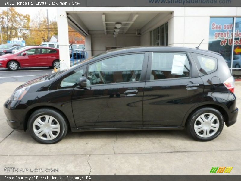 Crystal Black Pearl / Gray 2011 Honda Fit