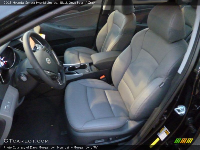 Black Onyx Pearl / Gray 2013 Hyundai Sonata Hybrid Limited