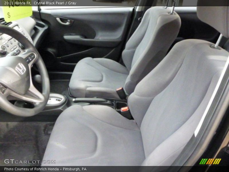 Crystal Black Pearl / Gray 2011 Honda Fit