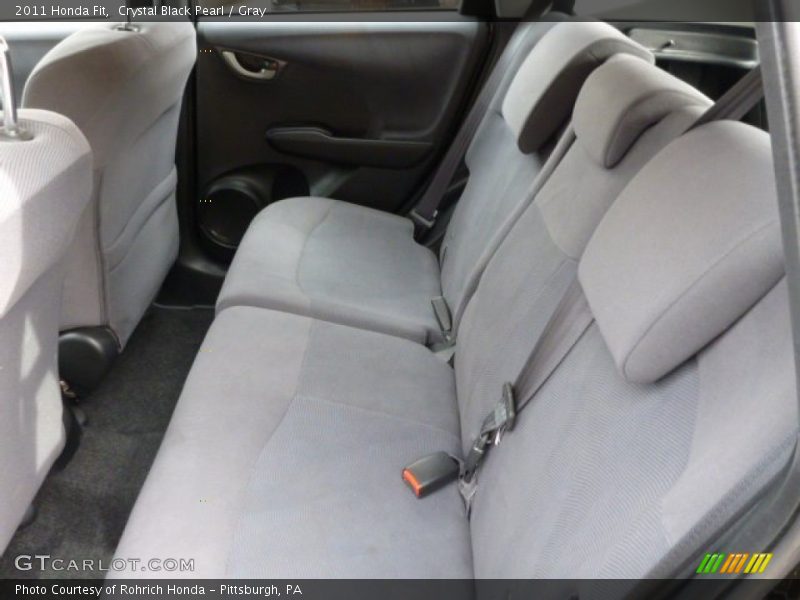 Crystal Black Pearl / Gray 2011 Honda Fit