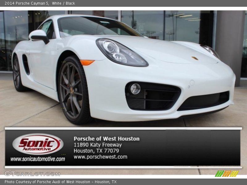 White / Black 2014 Porsche Cayman S