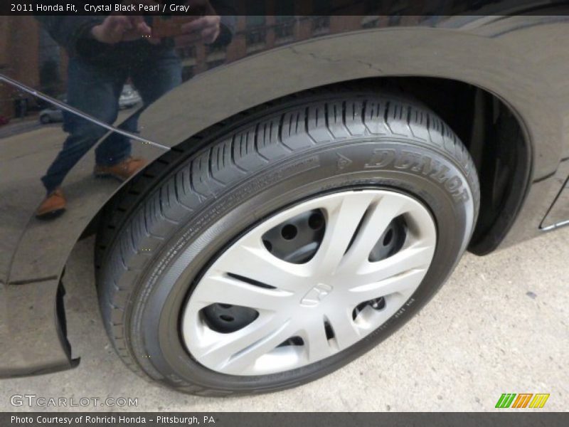 Crystal Black Pearl / Gray 2011 Honda Fit