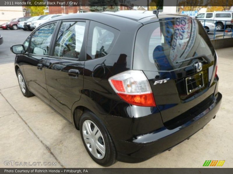Crystal Black Pearl / Gray 2011 Honda Fit