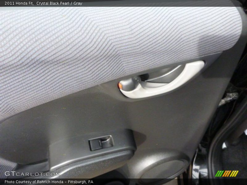Crystal Black Pearl / Gray 2011 Honda Fit