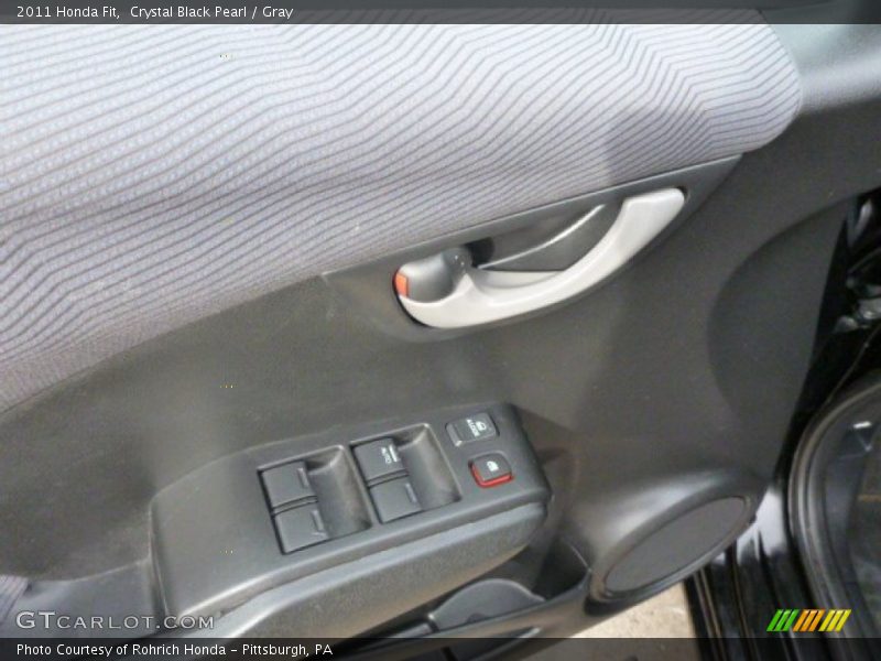 Crystal Black Pearl / Gray 2011 Honda Fit