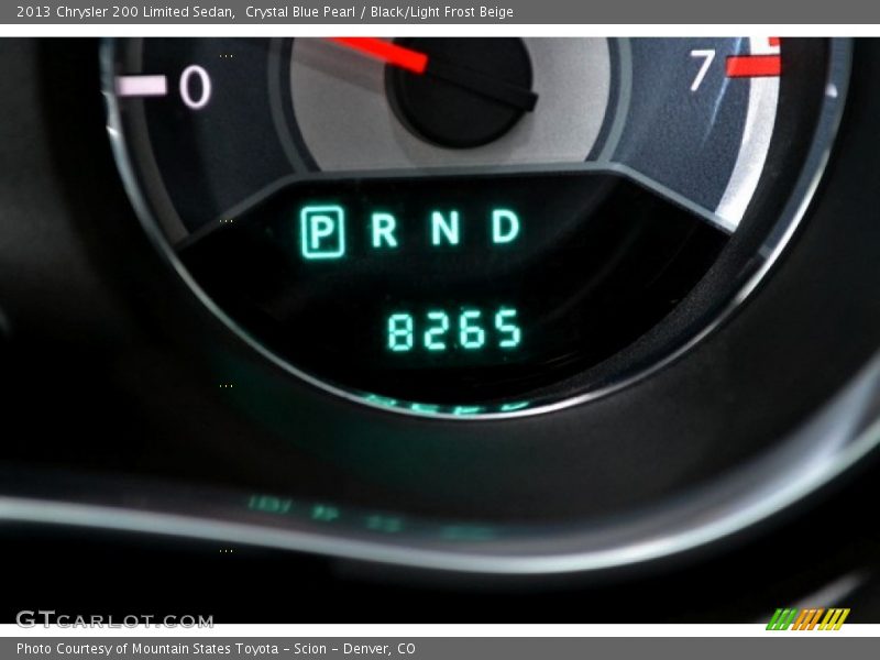 Crystal Blue Pearl / Black/Light Frost Beige 2013 Chrysler 200 Limited Sedan