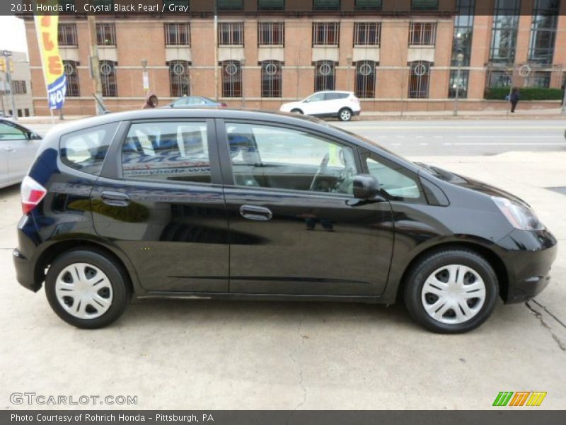 Crystal Black Pearl / Gray 2011 Honda Fit