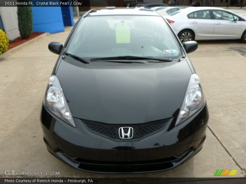 Crystal Black Pearl / Gray 2011 Honda Fit