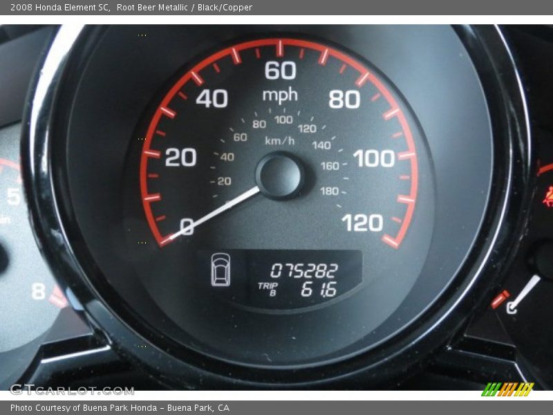 Root Beer Metallic / Black/Copper 2008 Honda Element SC