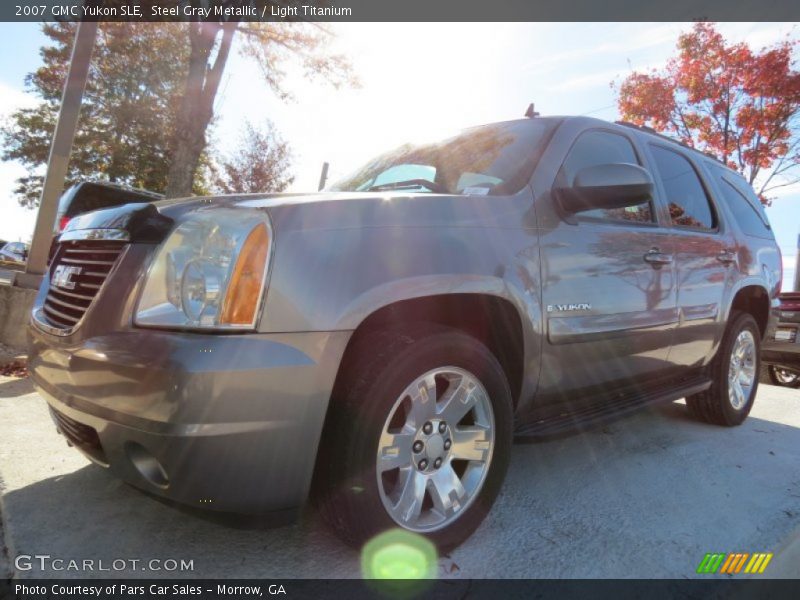 Steel Gray Metallic / Light Titanium 2007 GMC Yukon SLE