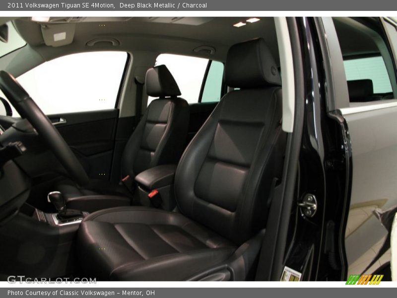 Deep Black Metallic / Charcoal 2011 Volkswagen Tiguan SE 4Motion