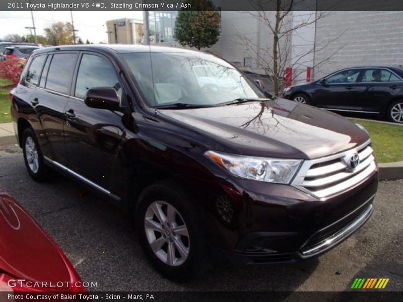 Sizzling Crimson Mica / Ash 2011 Toyota Highlander V6 4WD