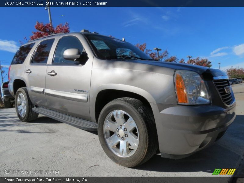 Steel Gray Metallic / Light Titanium 2007 GMC Yukon SLE