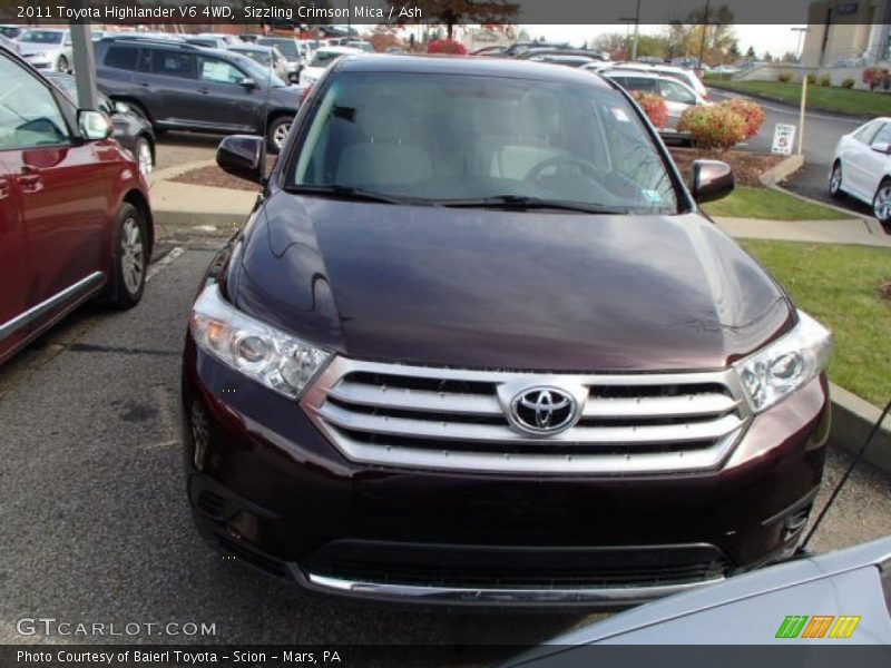 Sizzling Crimson Mica / Ash 2011 Toyota Highlander V6 4WD