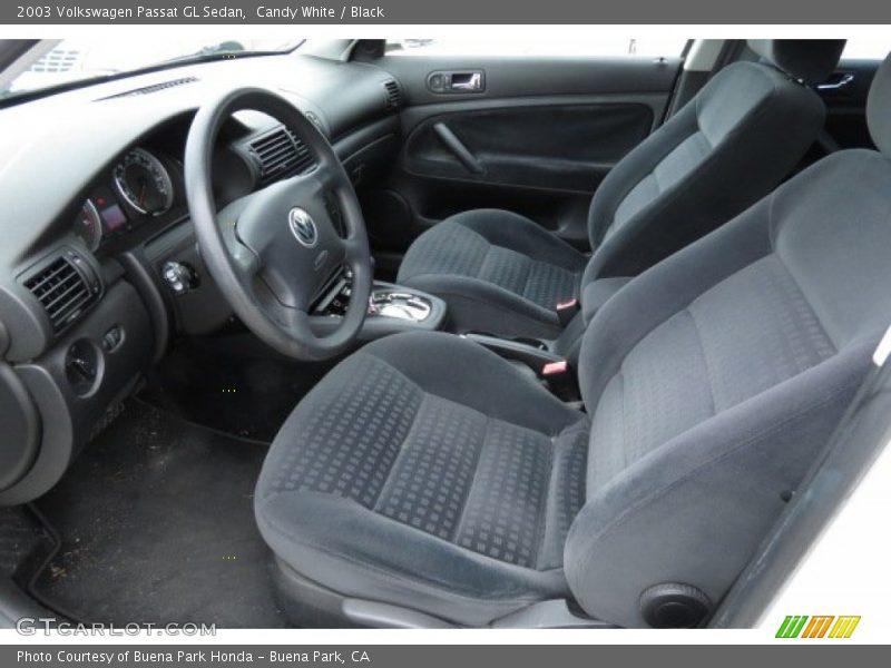 Candy White / Black 2003 Volkswagen Passat GL Sedan