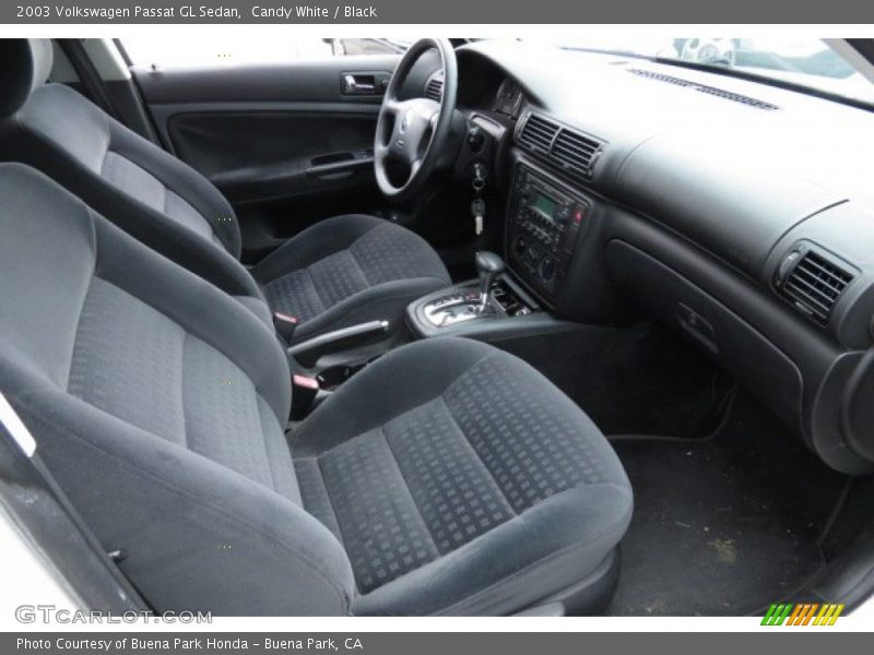 Candy White / Black 2003 Volkswagen Passat GL Sedan