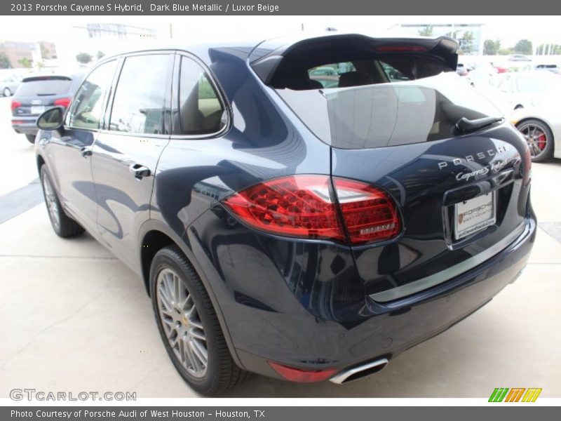Dark Blue Metallic / Luxor Beige 2013 Porsche Cayenne S Hybrid