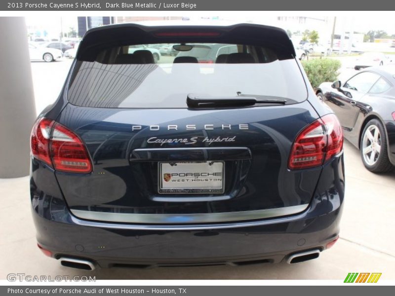 Dark Blue Metallic / Luxor Beige 2013 Porsche Cayenne S Hybrid