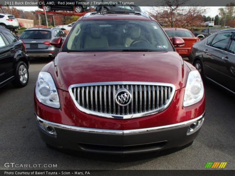 Red Jewel Tintcoat / Titanium/Dark Titanium 2011 Buick Enclave CXL AWD