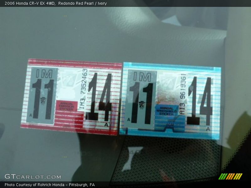 Redondo Red Pearl / Ivory 2006 Honda CR-V EX 4WD