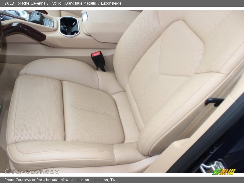 Dark Blue Metallic / Luxor Beige 2013 Porsche Cayenne S Hybrid