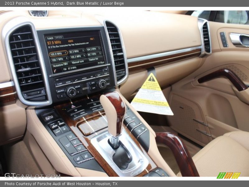 Dark Blue Metallic / Luxor Beige 2013 Porsche Cayenne S Hybrid