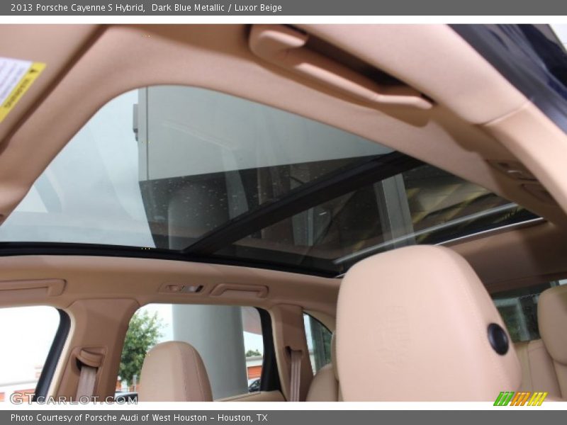 Dark Blue Metallic / Luxor Beige 2013 Porsche Cayenne S Hybrid