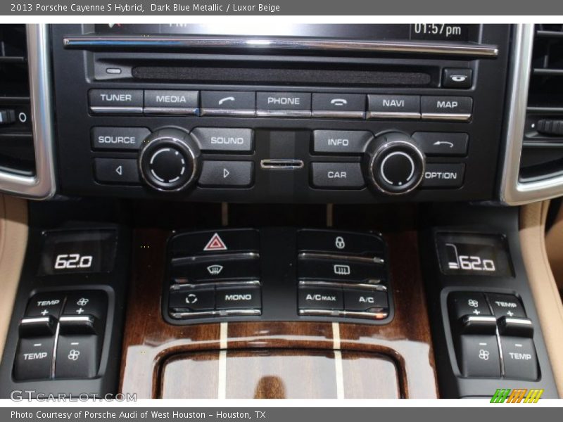 Dark Blue Metallic / Luxor Beige 2013 Porsche Cayenne S Hybrid