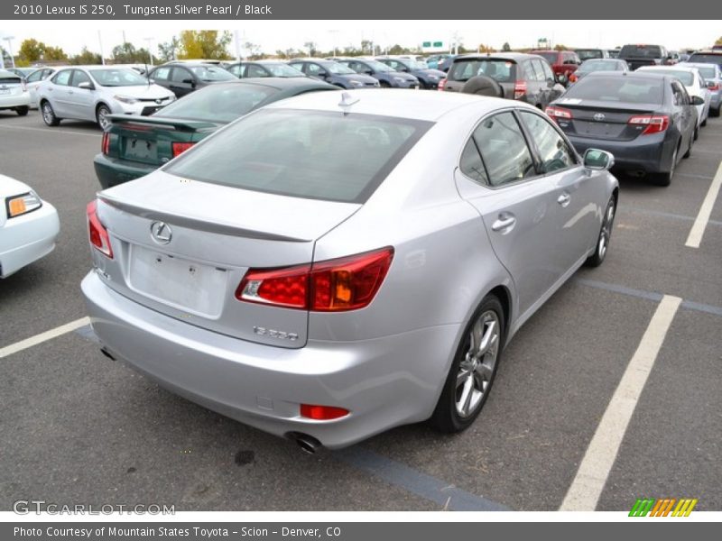 Tungsten Silver Pearl / Black 2010 Lexus IS 250