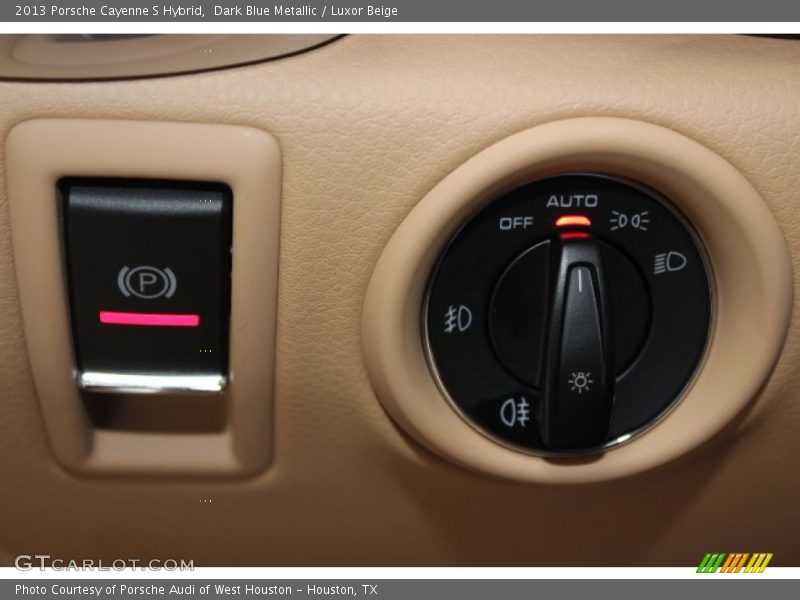 Dark Blue Metallic / Luxor Beige 2013 Porsche Cayenne S Hybrid
