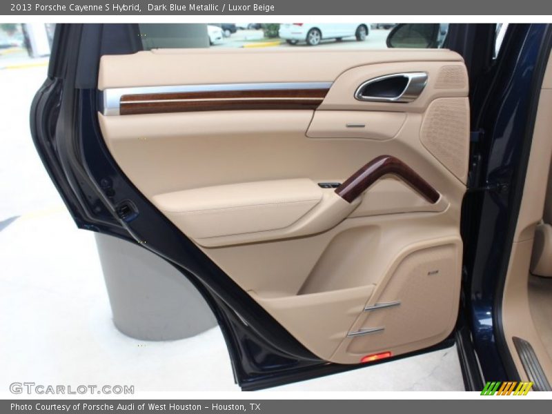 Dark Blue Metallic / Luxor Beige 2013 Porsche Cayenne S Hybrid