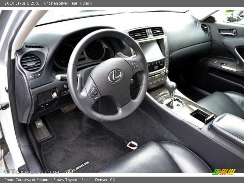 Tungsten Silver Pearl / Black 2010 Lexus IS 250