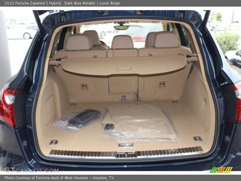 Dark Blue Metallic / Luxor Beige 2013 Porsche Cayenne S Hybrid
