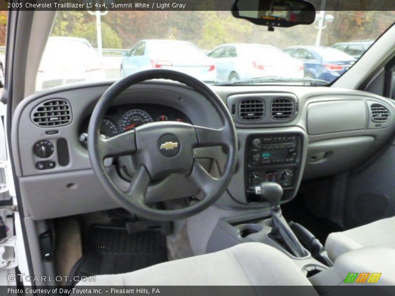 Summit White / Light Gray 2005 Chevrolet TrailBlazer LS 4x4