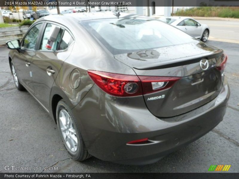 Meteor Gray Mica / Black 2014 Mazda MAZDA3 i Grand Touring 4 Door