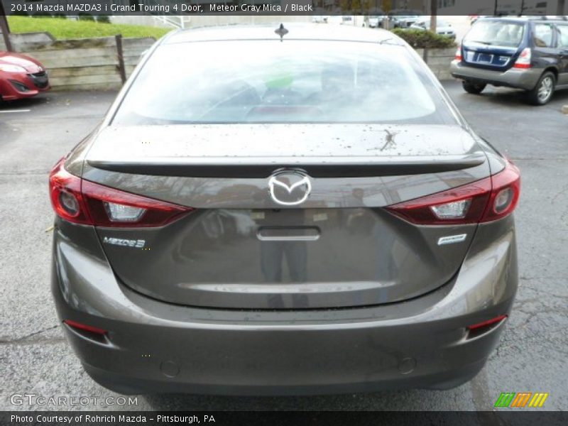 Meteor Gray Mica / Black 2014 Mazda MAZDA3 i Grand Touring 4 Door