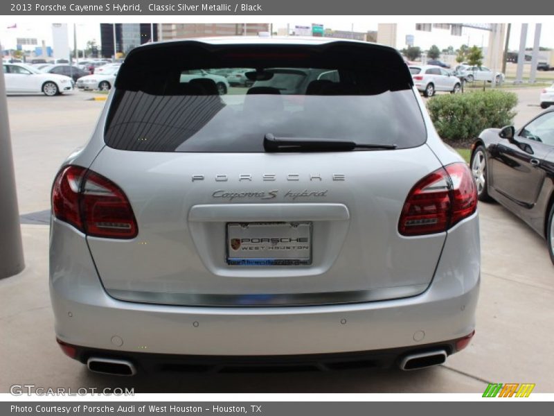 Classic Silver Metallic / Black 2013 Porsche Cayenne S Hybrid