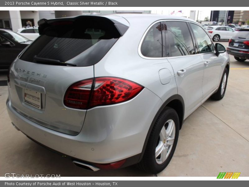 Classic Silver Metallic / Black 2013 Porsche Cayenne S Hybrid