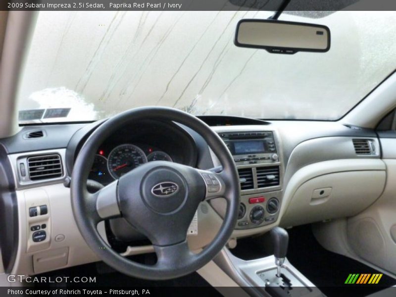 Paprika Red Pearl / Ivory 2009 Subaru Impreza 2.5i Sedan